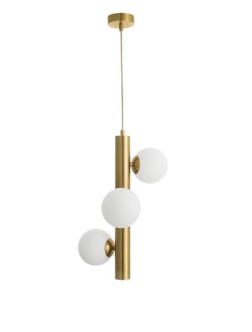 JAKLIN suspensie SP3 - 9724581 - Opal Glass Antique Brass Metal Gold Fabric Wire [1]