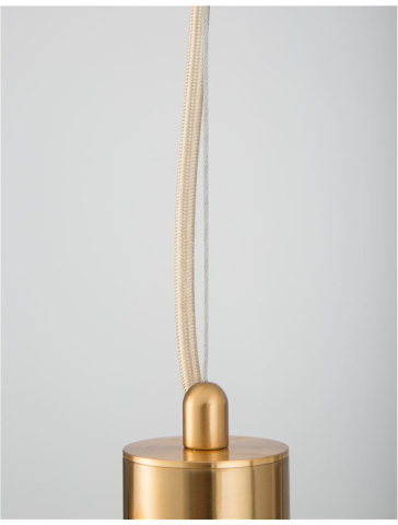 JAKLIN suspensie SP5 - 9724582 - Opal Glass Antique Brass Metal Gold Fabric Wire [7]