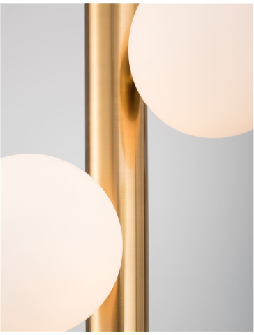 JAKLIN suspensie SP5 - 9724582 - Opal Glass Antique Brass Metal Gold Fabric Wire [4]