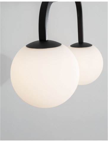 JOLINE suspensie SP2 - 9919602 - Sandy Black Metal & Aluminium White Opal Glass [3]