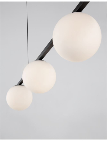 JOLINE suspensie SP4 - 9919604 - Sandy Black Metal & Aluminium White Opal Glass [3]