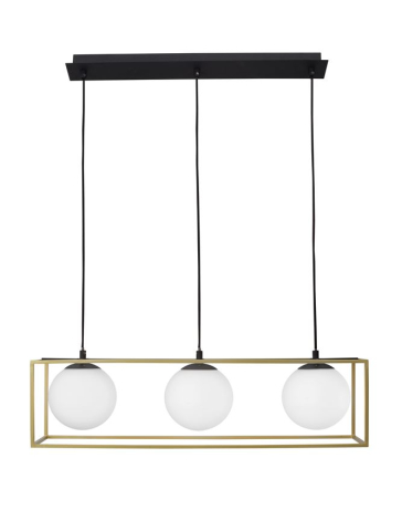 JULIET suspensie SP3 - 9206402 - Brass & Black Metal White Opal Glass [2]
