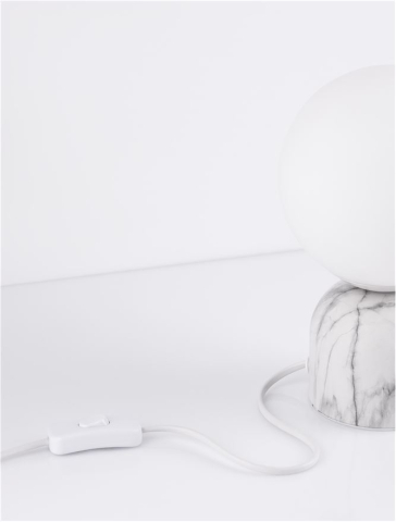 KENIO veioza - 9050164 - White Marble Opal Glass [2]