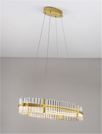 Suspensie moderna cristal - Kezo L90 - suspensie 4402 lm - 3500K [4]