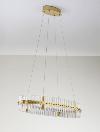 Suspensie moderna cristal - Kezo L90 - suspensie 4402 lm - 3500K [3]