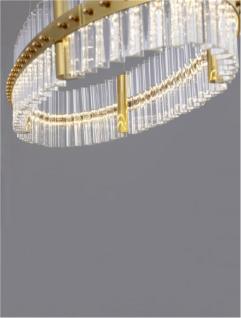 Suspensie moderna cristal - Kezo L90 - suspensie 4402 lm - 3500K [6]