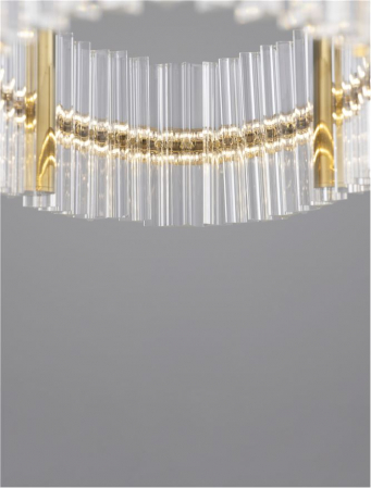 Suspensie moderna cristal - Kezo L90 - suspensie 4402 lm - 3500K [5]
