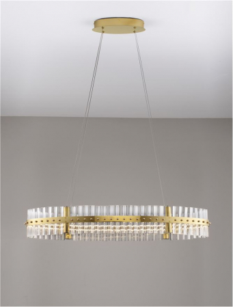 Suspensie moderna cristal - Kezo L90 - suspensie 4402 lm - 3500K [2]