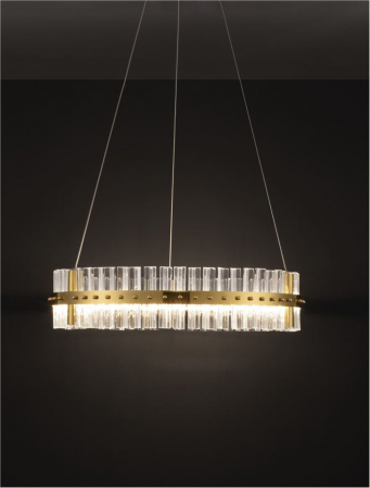 Suspensie moderna cristal - Kezo diam 60 - suspensie 4402 lm - 3500K [5]