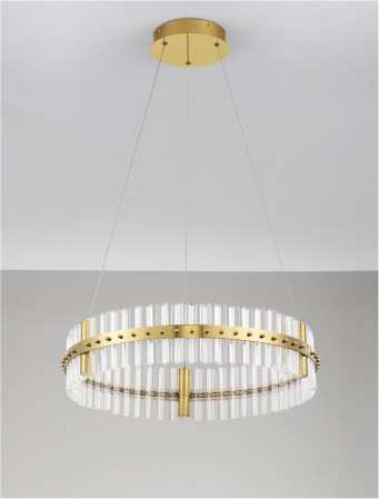 Suspensie moderna cristal - Kezo diam 60 - suspensie 4402 lm - 3500K [3]