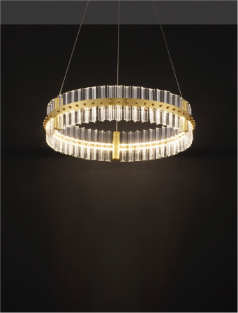 Suspensie moderna cristal - Kezo diam 60 - suspensie 4402 lm - 3500K [6]