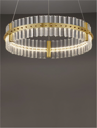 Suspensie moderna cristal - Kezo diam 60 - suspensie 4402 lm - 3500K [8]