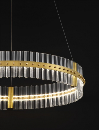 Suspensie moderna cristal - Kezo diam 78 - suspensie 6339 lm - 3500K [4]