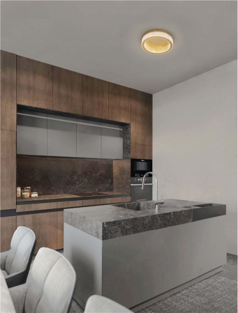 Plafoniere - Plafoniera moderna LED - Klepsidra - plafoniera diam 40 - 2746ln - 3000K