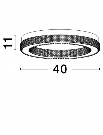 Plafoniera moderna LED - Klepsidra - plafoniera diam 40 - 2746ln - 3000K [5]