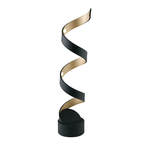 Lămpi de masă - LAMPĂ LED HELIX NEGRU 12W 740LM 4000K 14,5X14,5X66CM