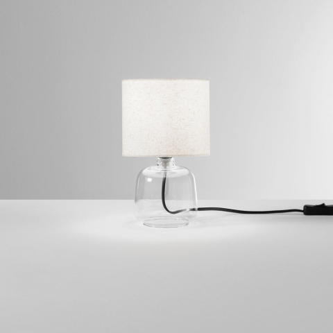 Lămpi - Lampada da tavolo EMERALD din sticlă - Transparent