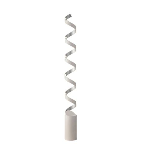 Piedestal / Lampadar - LAMPADAR LED HELIX ALBĂ E ARGINTIU 30W 1700LM 3000K 14,5X14,5X152CM