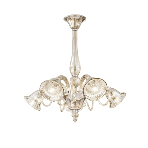 LAMPADARIO POSEIDON CHAMPAGNE 5XE14 72X65CM