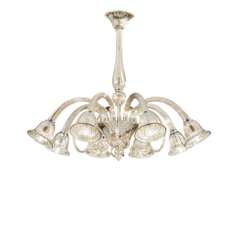 LAMPADARIO POSEIDON CHAMPAGNE 8XE14 93X73CM