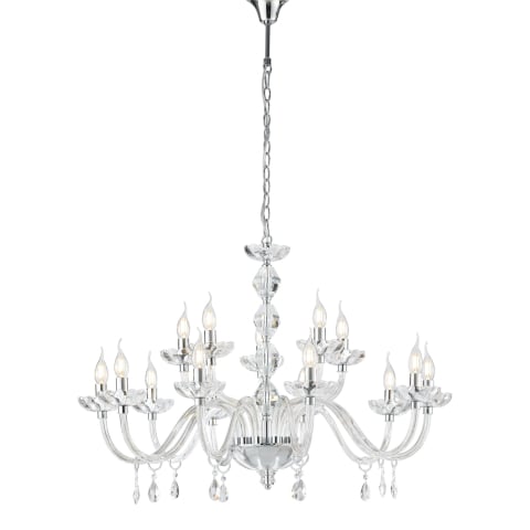 LAMPADARIO RIFLESSO CROMO 5XE14 70X190CM