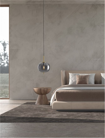 Lustre simple - Lato 1S Smoky - suspensie moderna 9624096 - corpuri de iluminat moderne