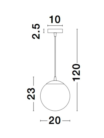 LAZIONE suspensie SP1 - 9080200 - Gradient Smoke Glass Chrome Aluminium [3]