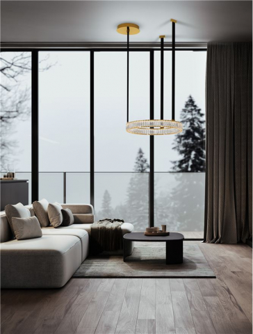 Candelabre - Suspensie moderna cristal Lazura Sp1 diam 63 - corpuri de iluminat moderne