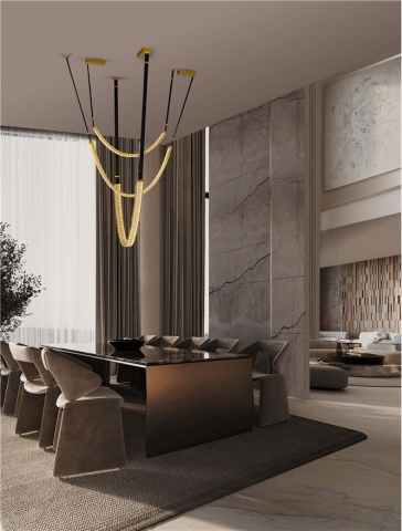 Suspensie moderna cristal Lazura Sp1 LINE - 62W - corpuri de iluminat moderne [1]