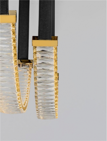 Suspensie moderna cristal Lazura Sp2 LINE - 65W - corpuri de iluminat moderne [1]