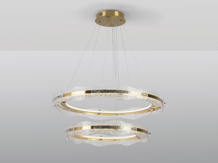 Lira 294508D LAMP 2 RINGS, GOLD DIMMABILA - suspensie moderna Schuller [2]