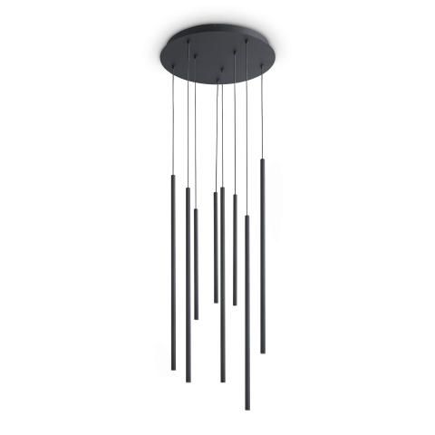 Candelabre - LOOK LED SP8 ROUND DROP D16 ON-OFF NEGRU 3000K