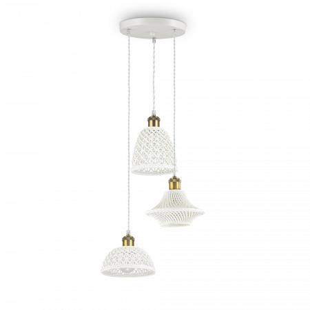 Lustre simple - CANDELABRU CLASIC SIMPLU LUGANO SP3 -IDEAL-LUX