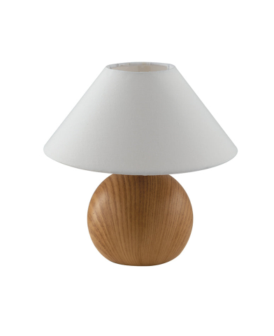 Lămpi - LUMETTO PINO LEGNO CHIARO/BIANCO 1XE14 23X23CM