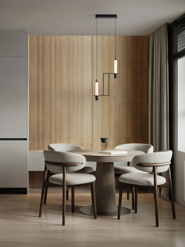 Lustre simple (suspensie) - LUMIEN 1 black - suspensie moderna SP2