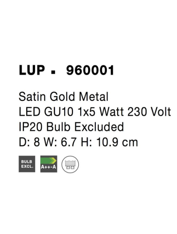 LUP aplica AP1 - 960001 - Satin Gold Metal [3]