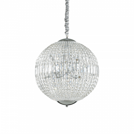 Lustre simple - SUSPENSIE CLASICA CU CRISTALE LUXOR SP8 - IDEAL-LUX