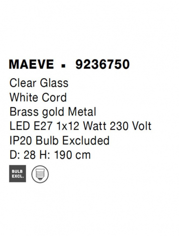 Maeve SP1 - suspensie alama - Nova Luce [8]