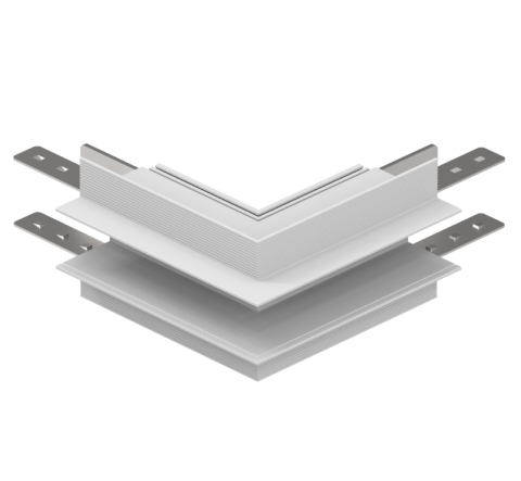  Accesorios - CONEXIÓN EMP. EN L PARED/PARED EXTERNA BLANCO
