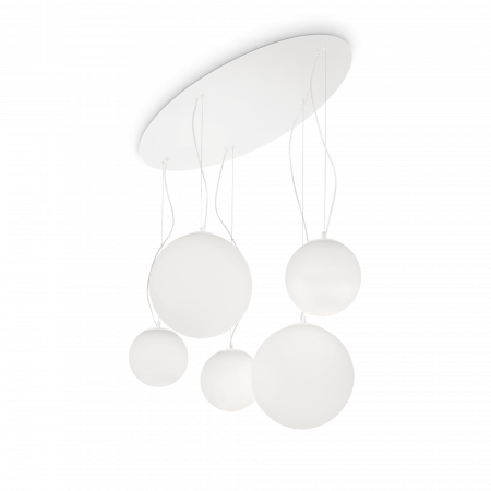 CANDELABRU MODERN MAPA SP5 BIANCO - IDEAL-LUX
