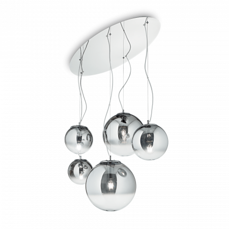 CANDELABRU MODERN MAPA SP5 CROMO - IDEAL-LUX