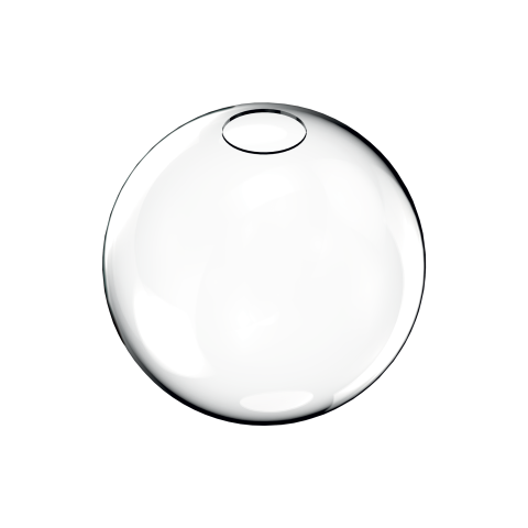 Lustre simple - MAPA VETRO D40 TRASPARENTE - sticla pentru suspensie moderna