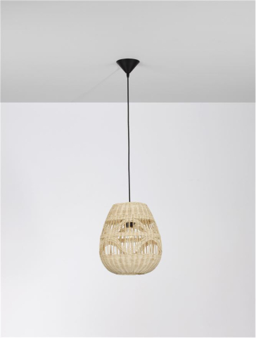 MARLO suspensie SP1 - 9586501 - Natural Ratan Black Fabric Wire & Base [3]