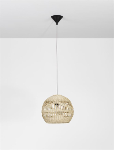 MARLO suspensie SP1 - 9586503 - Natural Ratan Black Fabric Wire & Base [2]