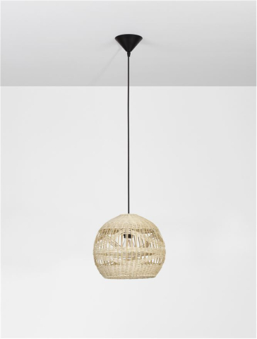 MARLO suspensie SP1 - 9586503 - Natural Ratan Black Fabric Wire & Base [3]