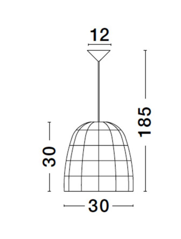 MARLO suspensie SP1 - 9586505 - Natural Ratan Black Fabric Wire & Base [4]