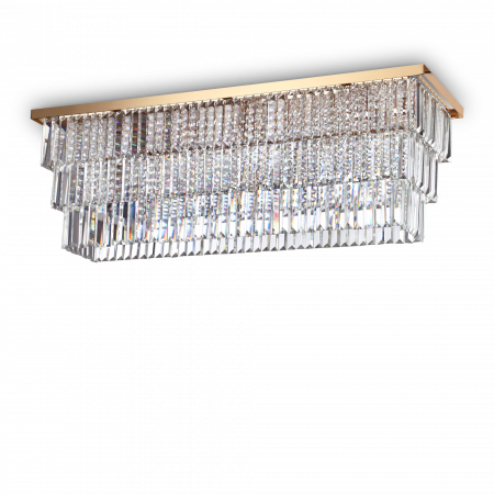 Plafoniere - PLAFONIERA CLASICA CU CRISTALE MARTINEZ PL8 - IDEAL-LUX