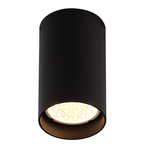 Spoturi Aplicate - MAXLIGHT C0142  Plafoniera  PET ROUND NEW BLACK