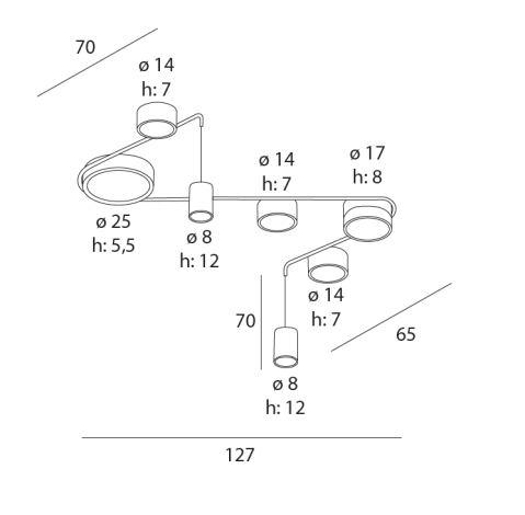 MAXLIGHT C0249 Plafoniera  ZUMAIA I [2]