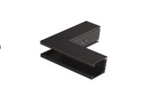 Sine magnetice Max Light - MAXLIGHT NT0010 Micro11 Surface-mounted corner bracket, external side angle NT0006, NT0007- MICRO11 negru